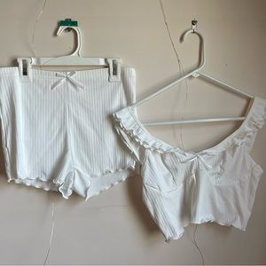 White Pajama set from Shein